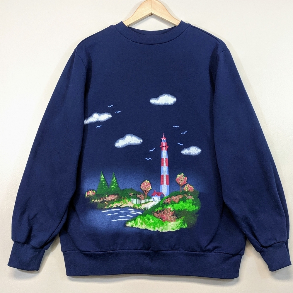 Vintage Graphic Lighthouse Fleece - Picture 2 of 5